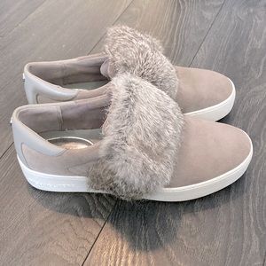 Michael kors platform fur sneakers